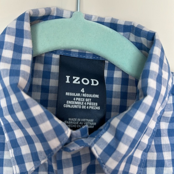 IZOD SZ4 L/S BUTTON DOWN - Picture 2 of 4